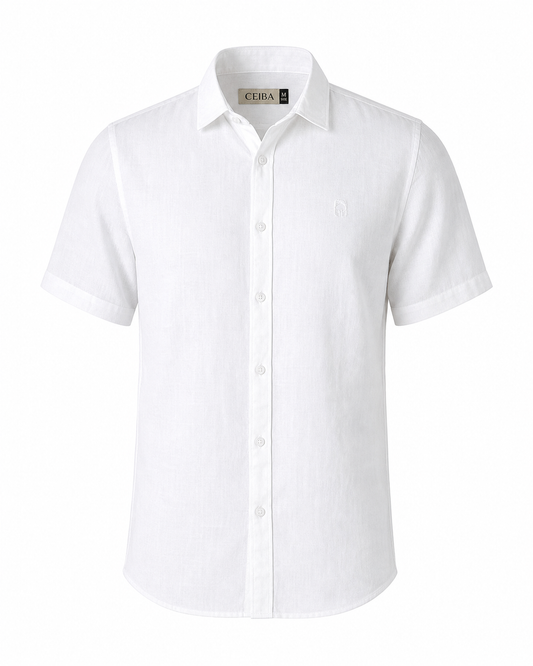 Camisa Manga Corta Lino Esencial — Ceiba