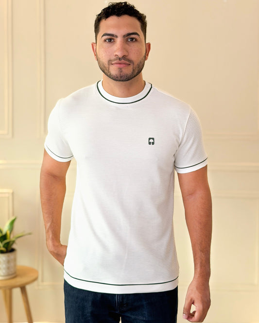 Camiseta Ribbed Vivo Contraste — Ceiba