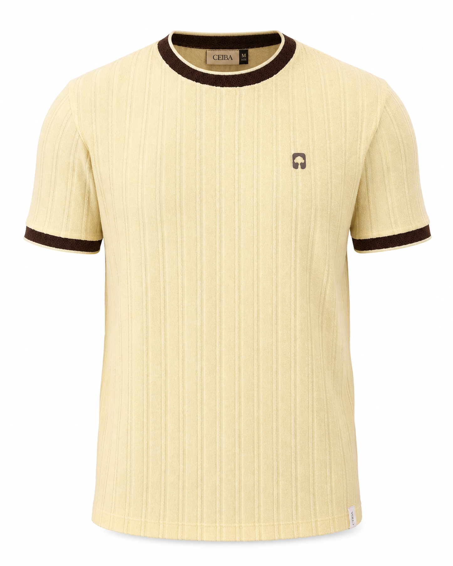 Camiseta textura líneas Tejido Jacquard - Ceiba