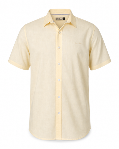 Camisa Manga Corta Lino Esencial — Ceiba