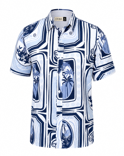 Camisa Manga Corta Lino Costero — Ceiba