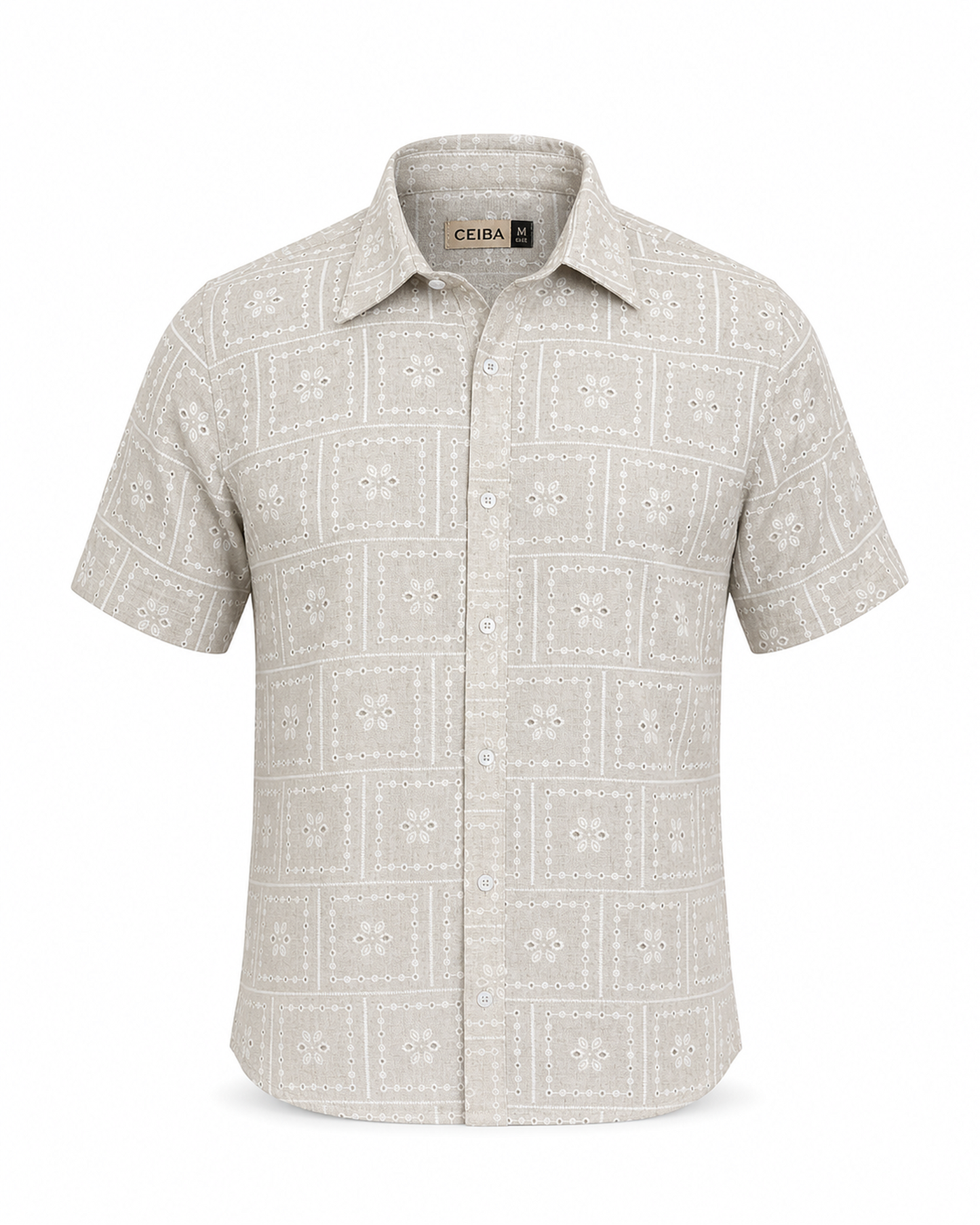 Camisa Manga Corta Lino Ojalillo — Ceiba