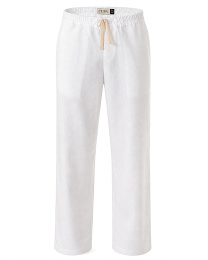 Pantalón Lino Premium corte recto Unicolor - Ceiba