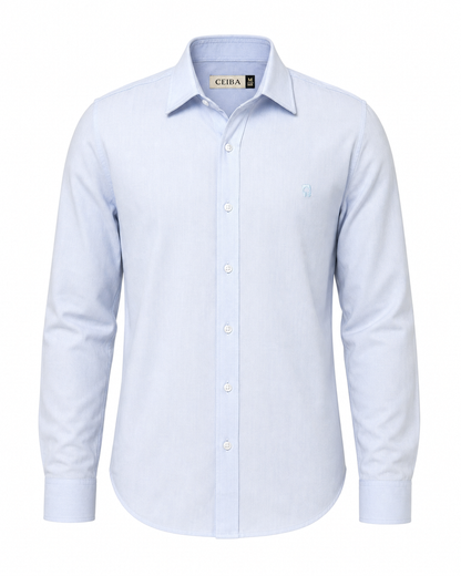 Camisa Manga Larga Algodón Textura — Ceiba