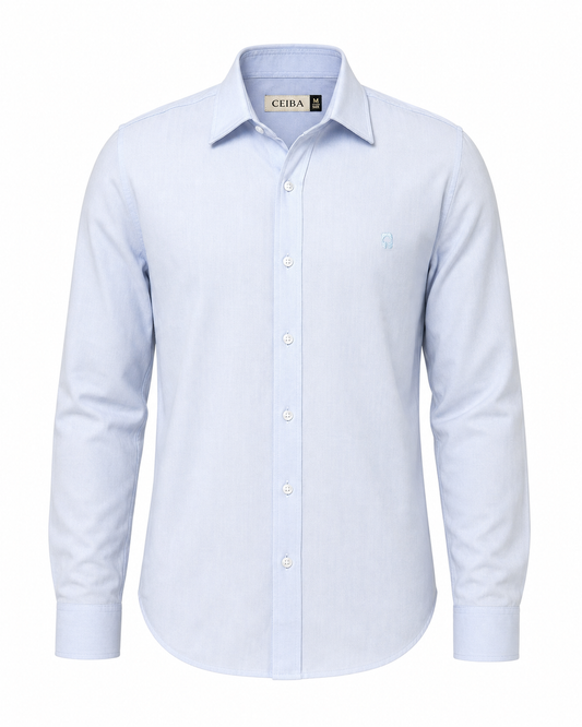 Camisa Manga Larga Algodón Textura — Ceiba
