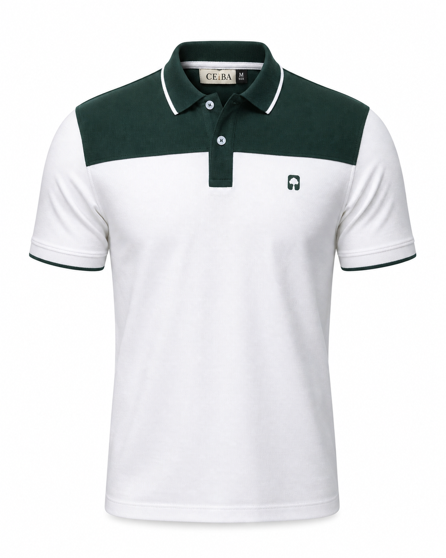 Polo pique Algodón Peruano diseño Bloques - Ceiba