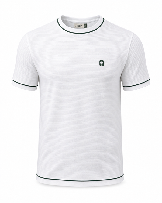 Camiseta Ribbed Vivo Contraste — Ceiba
