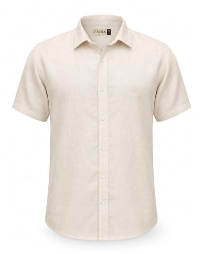 Camisa Manga Corta Lino Esencial — Ceiba