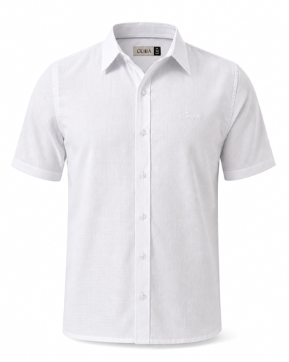 Camisa Manga Corta Lino Esencial — Ceiba