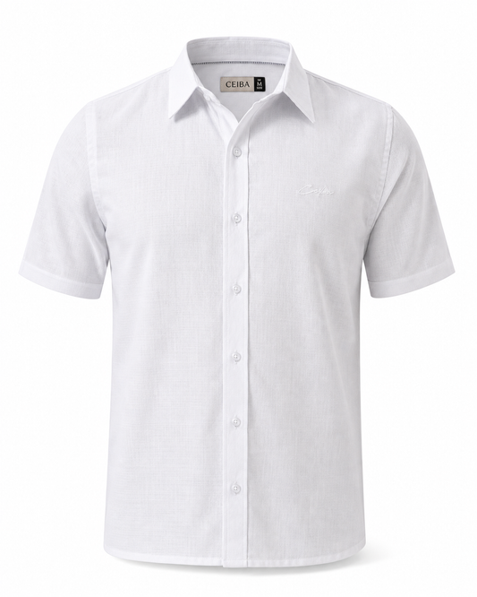 Camisa Manga Corta Lino Esencial — Ceiba