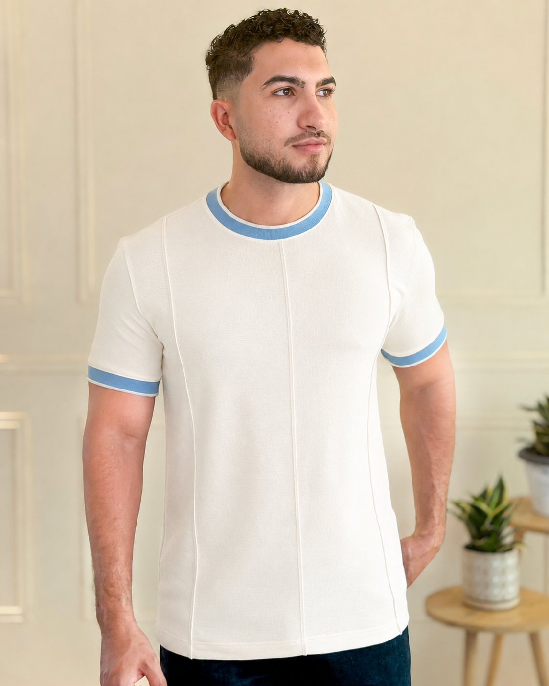 Camiseta textura Alforzas en relieve - Ceiba
