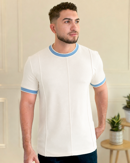 Camiseta textura Alforzas en relieve - Ceiba