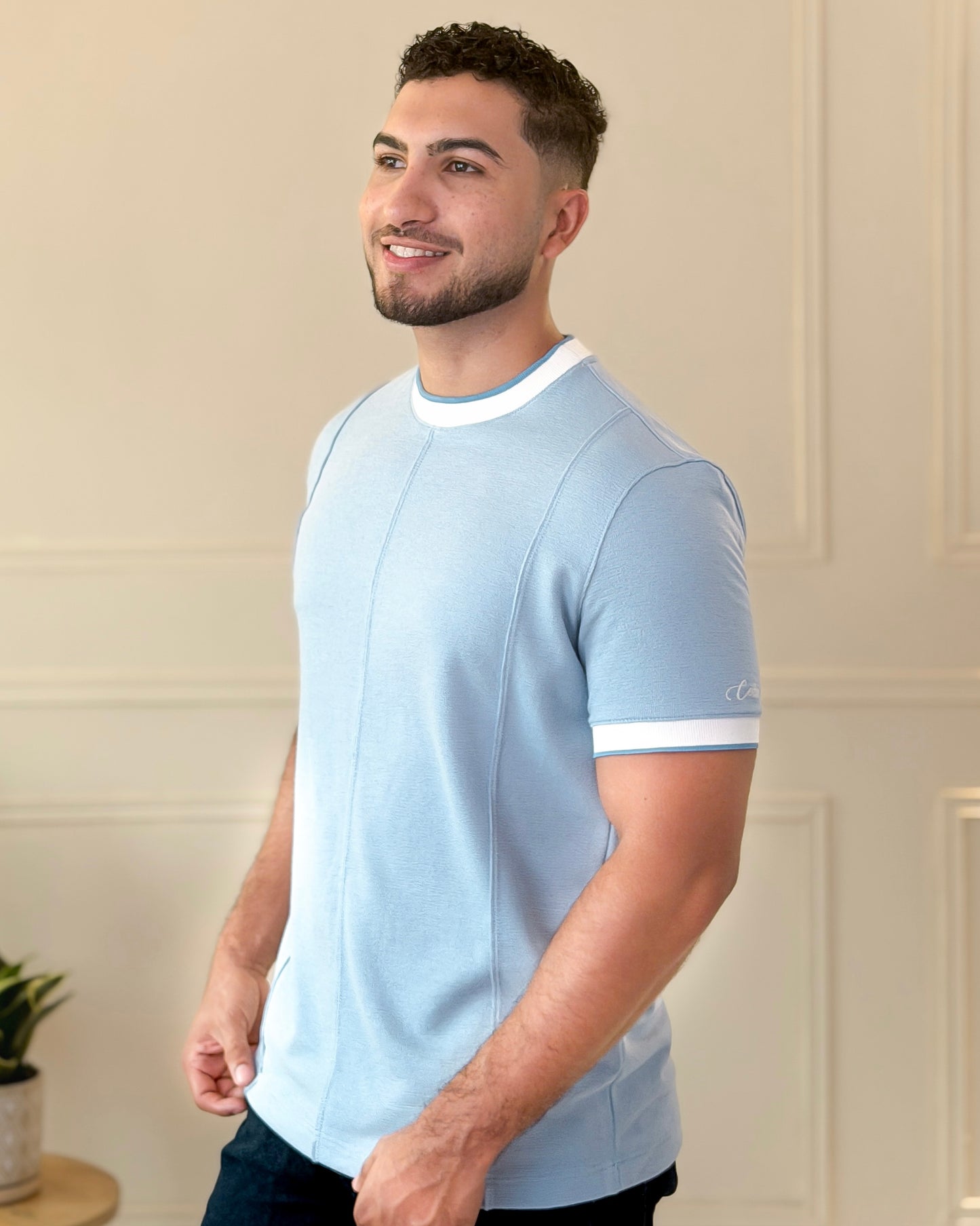 Camiseta textura Alforzas en relieve - Ceiba