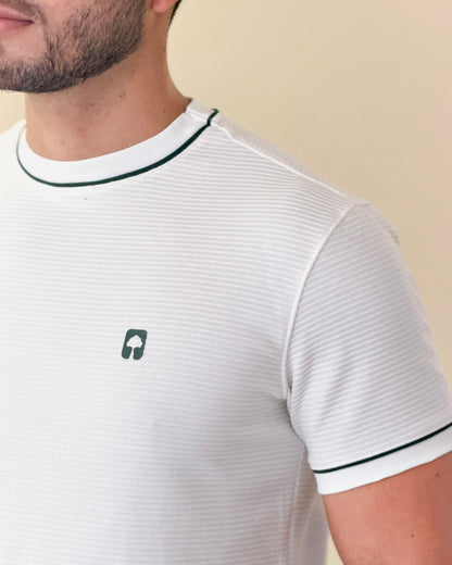 Camiseta Ribbed Vivo Contraste — Ceiba