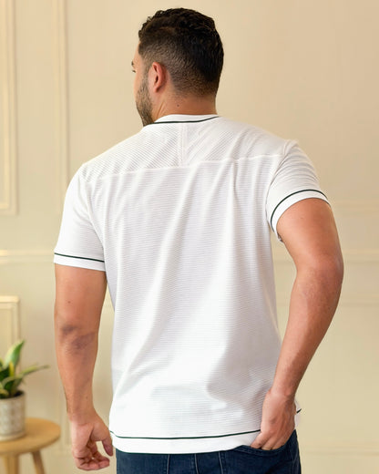 Camiseta Ribbed Vivo Contraste — Ceiba