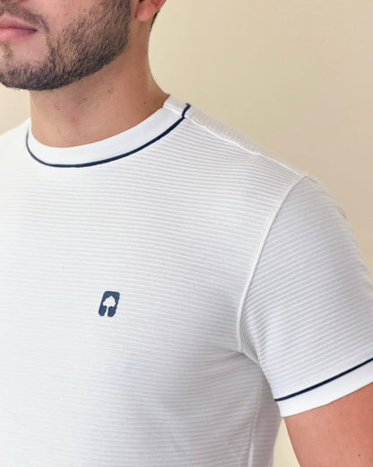 Camiseta Ribbed Vivo Contraste — Ceiba