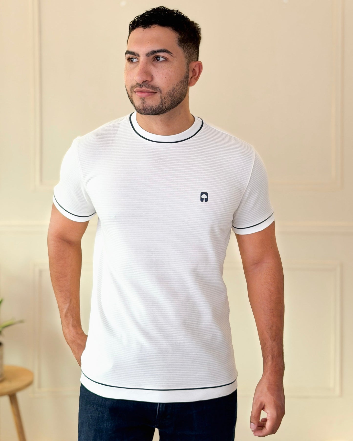 Camiseta Ribbed Vivo Contraste — Ceiba