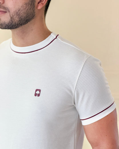 Camiseta Ribbed Vivo Contraste — Ceiba