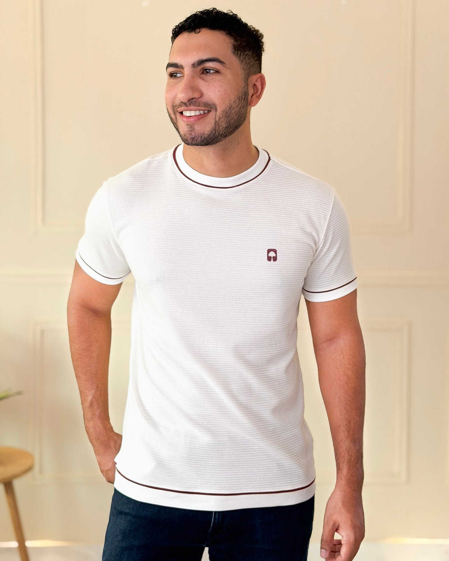 Camiseta Ribbed Vivo Contraste — Ceiba