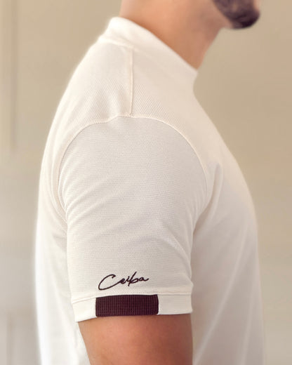 Camiseta algodón textura diseño Líneas y contraste - Ceiba