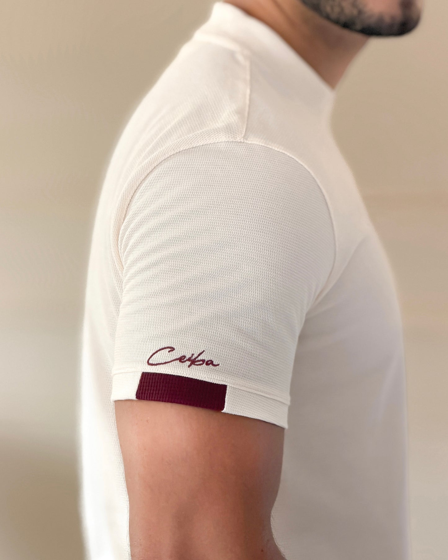 Camiseta algodón textura diseño Líneas y contraste - Ceiba