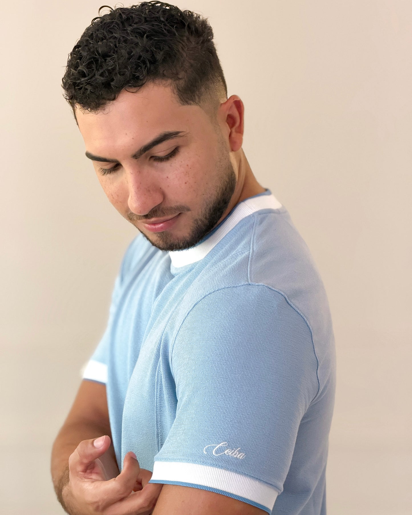 Camiseta textura Alforzas en relieve - Ceiba