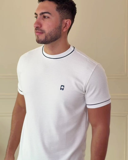 Camiseta Ribbed Vivo Contraste — Ceiba