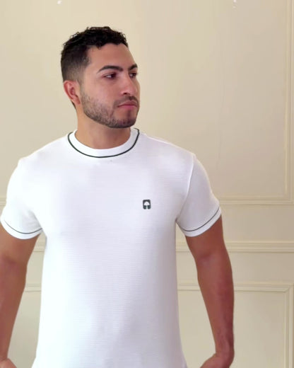 Camiseta Ribbed Vivo Contraste — Ceiba