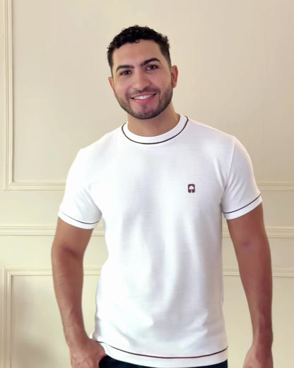 Camiseta Ribbed Vivo Contraste — Ceiba