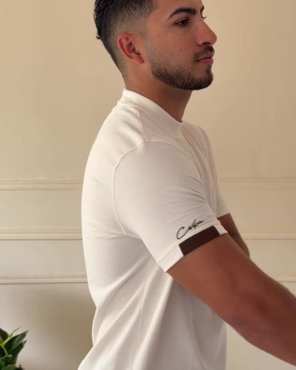 Camiseta algodón textura diseño Líneas y contraste - Ceiba